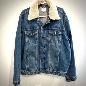 Tecovas Shearling Collar Denim Jacket